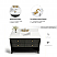 42" Bath Vanity Set in Black Oak Finish with Alpine White Quartz Top