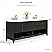 72" Bath Vanity Set in Black Oak Finish with Alpine White Quartz Top