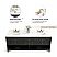 72" Bath Vanity Set in Black Oak Finish with Alpine White Quartz Top