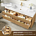  60" Free-standing Single Bath Vanity in Washed Ash Grey with White Integrated Stone Sink Top