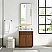 30" Single Sink Bath Vanity in Natural Walnut with White Grain Composite Stone Top