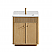 30" Single Sink Bath Vanity in Washed Ash Grey with White Grain Composite Stone Top