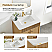 30" Single Sink Bath Vanity in Washed Ash Grey with White Grain Composite Stone Top