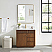 36" Single Sink Bath Vanity in Natural Walnut with White Grain Composite Stone Top