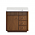 36" Single Sink Bath Vanity in Natural Walnut with White Grain Composite Stone Top