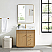 36" Single Sink Bath Vanity in Washed Ash Grey with White Grain Composite Stone Top