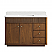 48" Single Sink Bath Vanity in Natural Walnut with White Grain Composite Stone Top