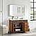  48" Single Sink Bath Vanity in Natural Walnut with White Grain Composite Stone Top