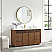 60" Single Sink Bath Vanity in Natural Walnut with White Grain Composite Stone Top