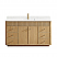 60" Single Sink Bath Vanity in Washed Ash Grey with White Grain Composite Stone Top