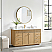 60" Single Sink Bath Vanity in Washed Ash Grey with White Grain Composite Stone Top