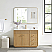60" Single Sink Bath Vanity in Washed Ash Grey with White Grain Composite Stone Top