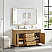  60M" Double Sink Bath Vanity in Washed Ash Grey with White Grain Composite Stone