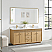 72" Double Sink Bath Vanity in Washed Ash Grey with White Grain Composite Stone Top