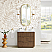 36" Single Sink Bath Vanity in Oak Light Walnut with White Grain Composite Stone Top