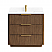 36" Single Sink Bath Vanity in Oak Light Walnut with White Grain Composite Stone Top