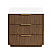 36" Single Sink Bath Vanity in Oak Light Walnut with White Grain Composite Stone Top