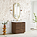 36" Single Sink Bath Vanity in Oak Light Walnut with White Grain Composite Stone Top