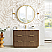 48" Single Sink Bath Vanity in Oak Light Walnut with White Grain Composite Stone Top