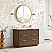 48" Single Sink Bath Vanity in Oak Light Walnut with White Grain Composite Stone Top