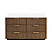 60" Single Sink Bath Vanity in Oak Light Walnut with White Grain Composite Stone Top