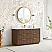 60" Single Sink Bath Vanity in Oak Light Walnut with White Grain Composite Stone Top
