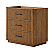  36" Single Bathroom Vanity in Toasted Walnut, with Countertop Options and Hardware Option