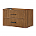 36" Single Wall Mounted Bathroom Vanity in Toasted Walnut, with Countertop Options and Hardware Option