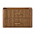 36" Single Wall Mounted Bathroom Vanity in Toasted Walnut, with Countertop Options and Hardware Option