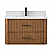 36" Single Wall Mounted Bathroom Vanity in Toasted Walnut, with Countertop Options and Hardware Option
