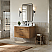 36" Single Wall Mounted Bathroom Vanity in Toasted Walnut, with Countertop Options and Hardware Option
