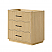 36" Single Bathroom Vanity in Scandinavian Oak, with Countertop Options and Hardware Option