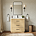 36" Single Bathroom Vanity in Scandinavian Oak, with Countertop Options and Hardware Option