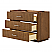  48" Single Bathroom Vanity in Toasted Walnut, with Countertop Options and Hardware Option