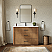  48" Single Bathroom Vanity in Toasted Walnut, with Countertop Options and Hardware Option