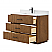  48" Single Bathroom Vanity in Toasted Walnut, with Countertop Options and Hardware Option