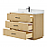 48" Single Bathroom Vanity in Scandinavian Oak, with Countertop Options and Hardware Option