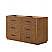 60" Double Bathroom Vanity in Toasted Walnut, with Countertop Options and Hardware Option