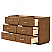 60" Double Bathroom Vanity in Toasted Walnut, with Countertop Options and Hardware Option
