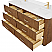 60" Double Bathroom Vanity in Toasted Walnut, with Countertop Options and Hardware Option