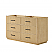 60" Double Bathroom Vanity in Scandinavian Oak, with Countertop Options and Hardware Option