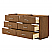  72" Double Bathroom Vanity in Toasted Walnut, with Countertop Options and Hardware Option