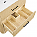 72" Double Bathroom Vanity in Scandinavian Oak, with Countertop Options and Hardware Options