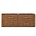 60" Double Wall Mounted Bathroom Vanity in Toasted Walnut, with Countertop Options, and Hardware Option