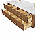 60" Double Wall Mounted Bathroom Vanity in Toasted Walnut, with Countertop Options, and Hardware Option
