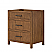  30" Single Bathroom Vanity in Toasted Walnut, Base only, Matte Black Trim, with Countertop and Hardware Options