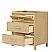 30" Single Bathroom Vanity in Scandinavian Oak, Base only, Satin Bronze Trim with Countertop and Hardware Options