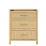 30" Single Bathroom Vanity in Scandinavian Oak, Base only, Satin Bronze Trim with Countertop and Hardware Options