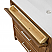 36" Single Bathroom Vanity in Toasted Walnut, Base only, Satin Bronze Trim with Countertop Options and Hardware Options