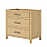  36" Single Bathroom Vanity in Scandinavian Oak, Base only, Brushed Nickel Trim with Countertop Options and Hardware Option